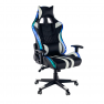 Irodai/gamer szék RGB háttérvilágítással, fekete/fehér/színes minta, ZOPA
