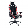 Irodai/gamer szék RGB háttérvilágítással, fekete/fehér/színes minta, ZOPA