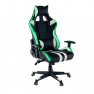 Irodai/gamer szék RGB háttérvilágítással, fekete/fehér/színes minta, ZOPA