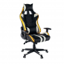 Irodai/gamer szék RGB háttérvilágítással, fekete/fehér/színes minta, ZOPA