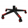 Irodai/gamer szék Bluetooth hangszórókkal, fekete/piros, CARPI