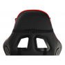 Irodai/gamer szék Bluetooth hangszórókkal, fekete/piros, CARPI