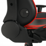 Irodai/gamer szék Bluetooth hangszórókkal, fekete/piros, CARPI