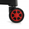 Irodai/gamer szék Bluetooth hangszórókkal, fekete/piros, CARPI