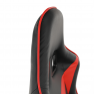 Irodai/gamer szék Bluetooth hangszórókkal, fekete/piros, CARPI