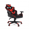 Irodai/gamer szék Bluetooth hangszórókkal, fekete/piros, CARPI