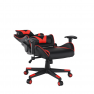Irodai/gamer szék Bluetooth hangszórókkal, fekete/piros, CARPI