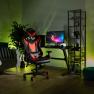 Irodai/gamer szék Bluetooth hangszórókkal, fekete/piros, CARPI