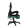 Irodai/gamer szék, fekete/neomint, JORIK