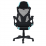 Irodai/gamer szék, fekete/neomint, JORIK