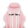 Irodai/gamer szék, rózsaszín/fehér, PINKY