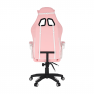 Irodai/gamer szék, rózsaszín/fehér, PINKY