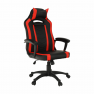 Irodai/gamer szék, fekete/piros, AGENA