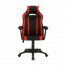 Irodai/gamer szék, fekete/piros, AGENA