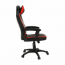 Irodai/gamer szék, fekete/piros, AGENA
