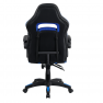 Irodai/gamer szék, kék/fekete, GUNNER