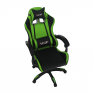 Irodai/gamer szék, zöld/fekete, JAMAR