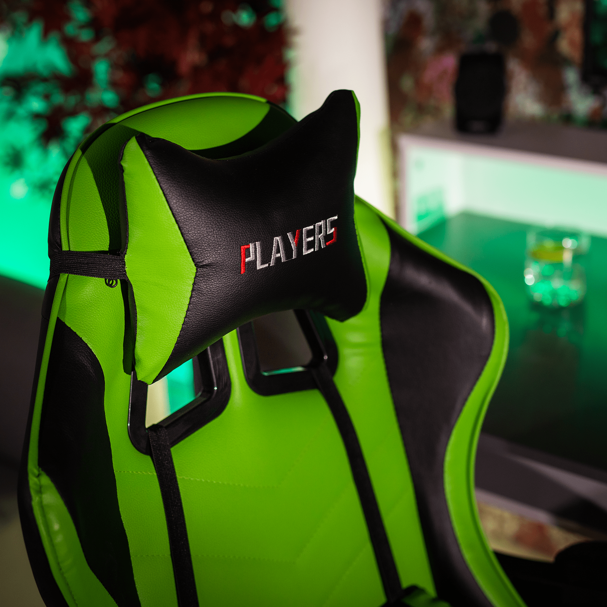 Irodai/gamer szék, zöld/fekete, JAMAR