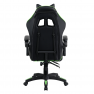 Irodai/gamer szék, zöld/fekete, JAMAR