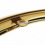 Sarok/Kisasztal, gold króm arany/fekete, VALERO