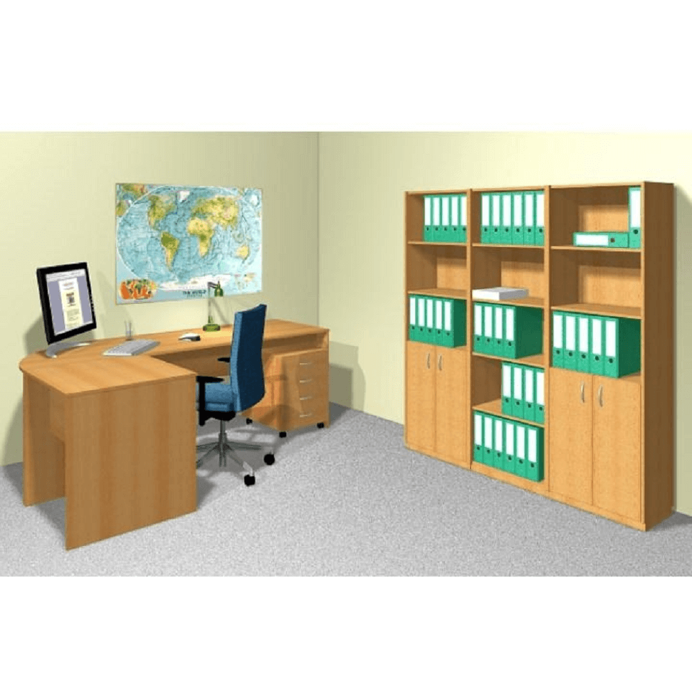 fiókos elem zárral, bükk, TEMPO ASISTENT 2 NEW 015