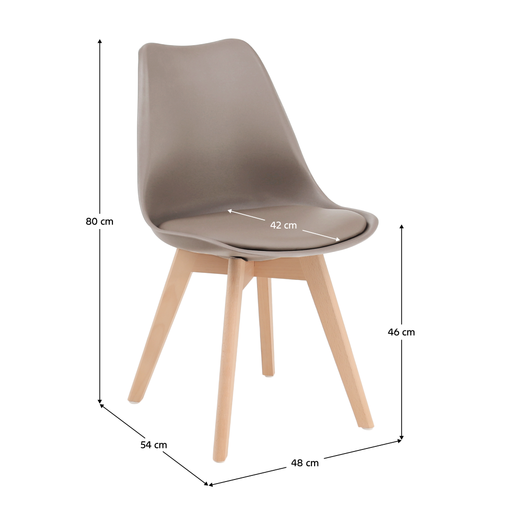 Szék, szürkésbarna/bükk, BALI 2 NEW Szék, szürkésbarna/bükk, BALI 2 NEW