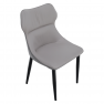 Étkezőszék, világosszürke/sötétszürke/fekete, TABITA