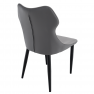 Étkezőszék, világosszürke/sötétszürke/fekete, TABITA