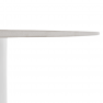 Étkezőasztal, fehér márvány/MDF, átmérő 120 cm, MAHIR TYP 1