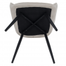 Design fotel, bézs/fekete, MARKEN