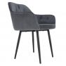 Design fotel, szürke Velvet szövet, VERIO Design fotel, szürke Velvet szövet, VERIO