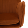 Design fotel, terrakotta Velvet szövet, AURIL Design fotel, terrakotta Velvet szövet, AURIL