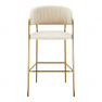Design bárszék, bézs Velvet szövet/gold króm arany, DASMIN TYP 2
