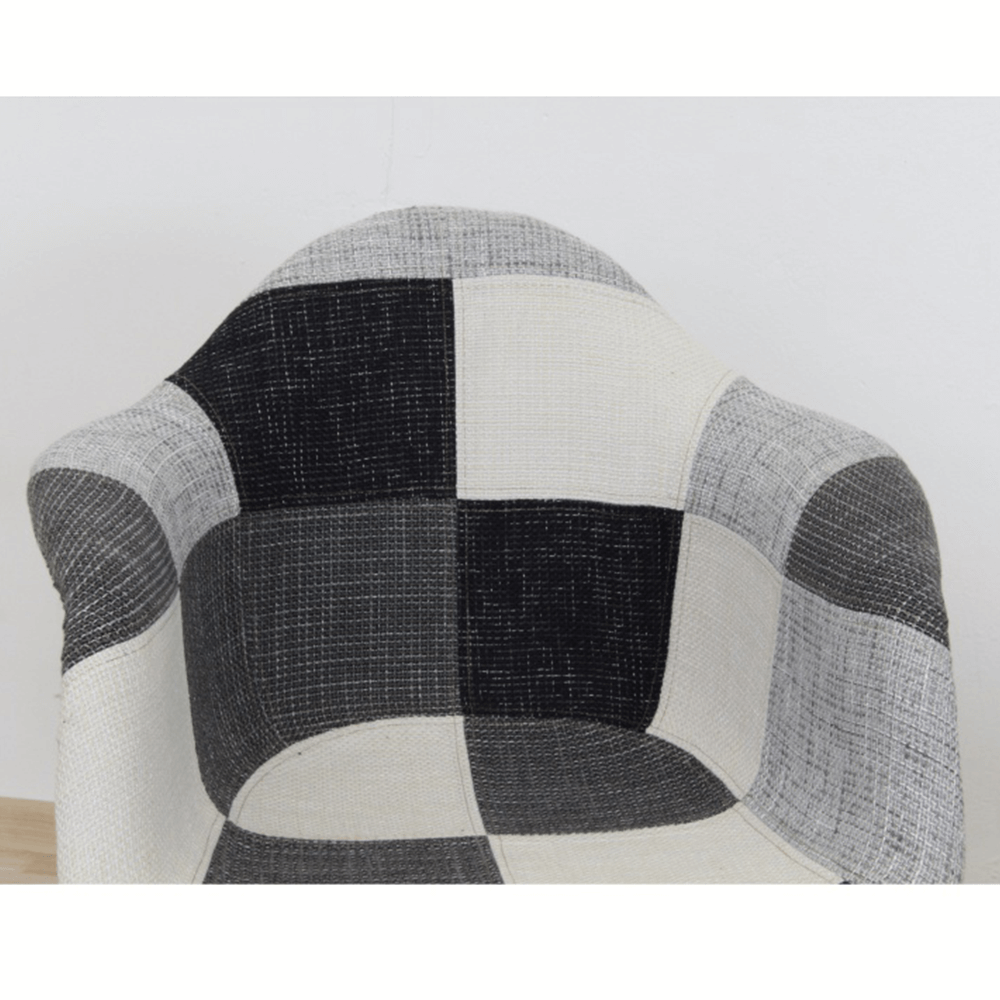 Fotel, anyag patchwork/bükk, KUBIS 2 NEW