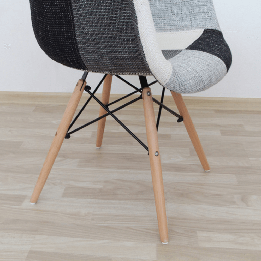 Fotel, anyag patchwork/bükk, KUBIS 2 NEW