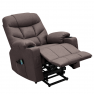 Állítható masszázs fotel, barna, HUDSON Állítható masszázs fotel, barna, HUDSON