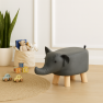 Elefánt alakú zsámoly, szürke/természetes, BALBO Elefánt alakú zsámoly, szürke/természetes, BALBO