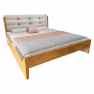 Franciaágy, 160x200, masszív fa, természetes, FLORENCIA