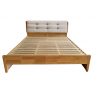 Franciaágy, 160x200, masszív fa, természetes, FLORENCIA