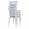 Rakásolható szék, fehér, SAVITO Rakásolható szék, fehér, SAVITO