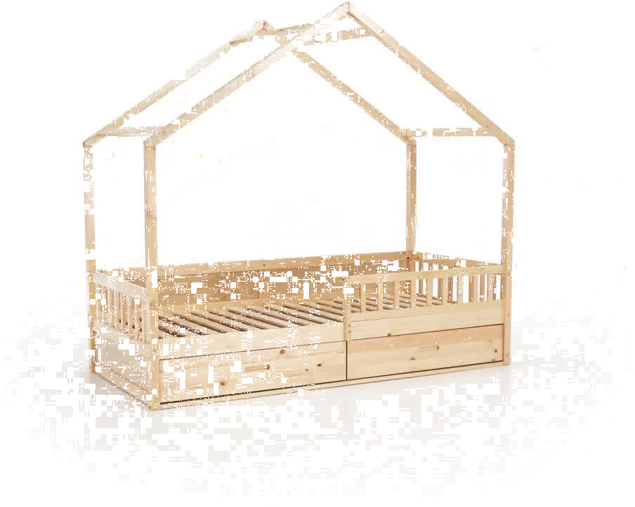 Montessori ágy, 90x200, természetes, tömör, BIANKA Montessori ágy, 90x200, természetes, tömör, BIANKA