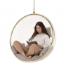 Függő fotel, átlátszó/arany/szürke, BUBBLE NEW TYP 1 Függő fotel, átlátszó/arany/szürke, BUBBLE NEW TYP 1