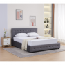 Ágy tárhellyel, 180x200, szürke, MINDY