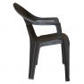 Kerti rakásolható szék, barna, ZAMA Kerti rakásolható szék, barna, ZAMA