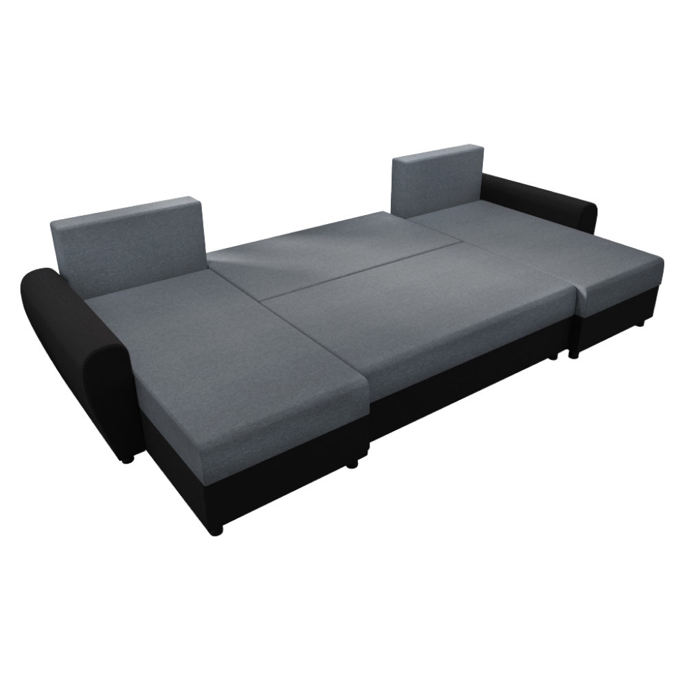 Univerzális ülőgarnitúra. szürke/fekete. DAKAR NEW U