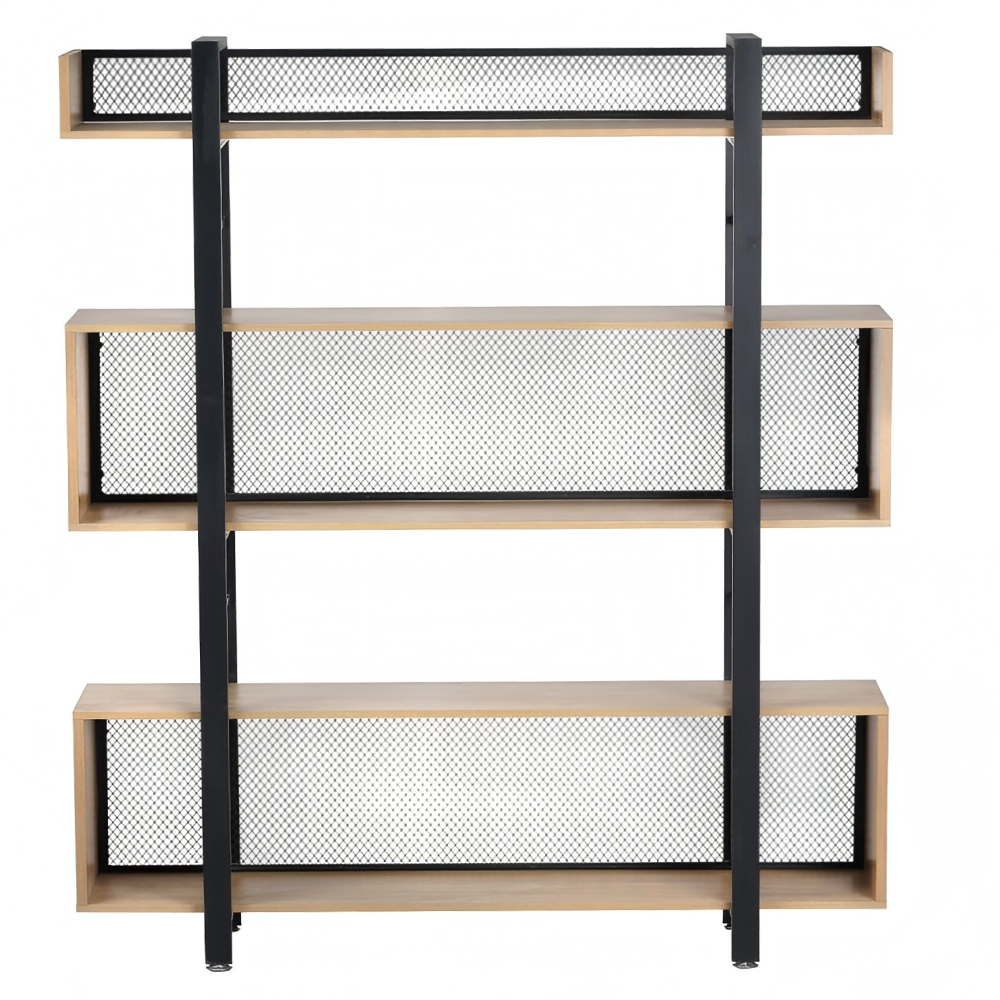 3 polcos polcállvány. tolgy/fekete. KILIS NEW TYP 4