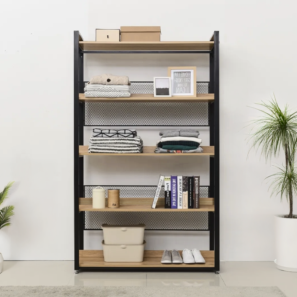 5 polcos állvány. tolgy/fekete. KILOS NEW TYP 3 5 polcos állvány. tolgy/fekete. KILOS NEW TYP 3