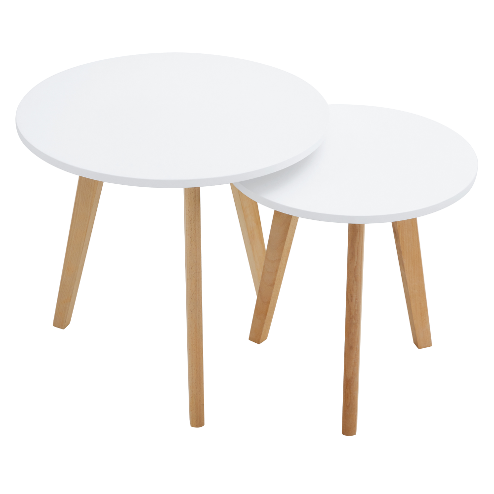 2 dohányzóasztal szett. fém. fehér/bükk. MALTO 2 NEW 2 dohányzóasztal szett. fém. fehér/bükk. MALTO 2 NEW