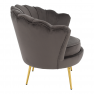 Art-deco stílusú fotel. szürkésbarna Velvet szovet/gold arany króm. NOBLEO Art-deco stílusú fotel. szürkésbarna Velvet szovet/gold arany króm. NOBLEO