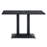 Bisztró asztal. fekete márvány/fekete. 120x60 cm. RINALDO TYP 2 Bisztró asztal. fekete márvány/fekete. 120x60 cm. RINALDO TYP 2